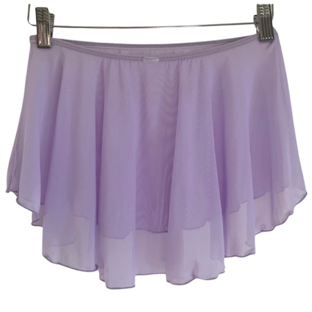 Wear Moi DAPHNE Sheer Pull On Dance Skirt in Lilac Size XS-S - Picture 3 of 9